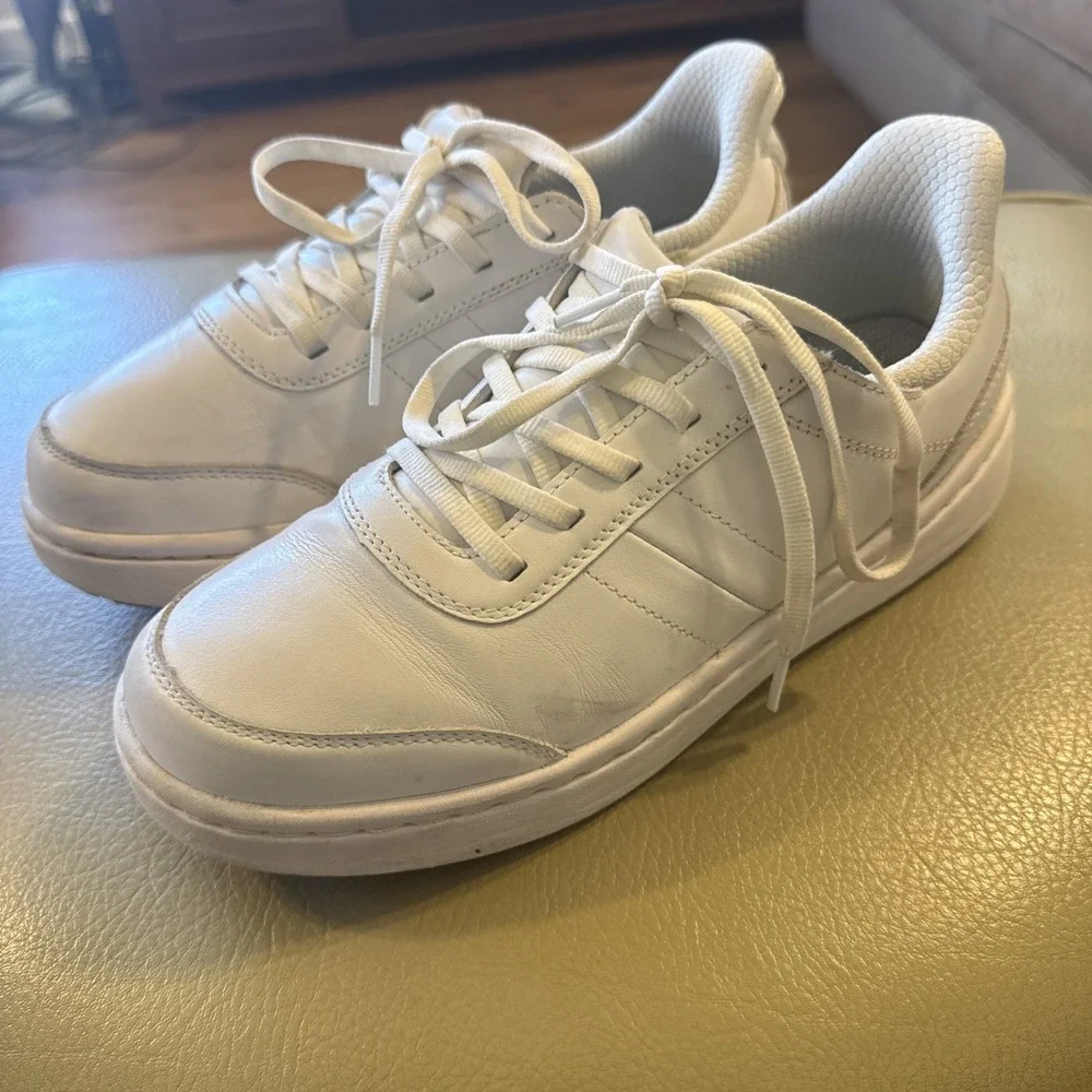Orthofeet Wander 81104 Women 8.5 Medium White Leather Hands Free Walking Shoes